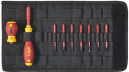 VDE screwdriver kit, PH1, PH2, PZ1, PZ2, 2.5 mm, 3.5 mm, 5.5 mm, 6 mm, Phillips/Pozidriv/slotted, 2831T901