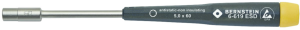 ESD Socket wrench, 5 mm, hexagon, BL 60 mm, L 155 mm, 6-619