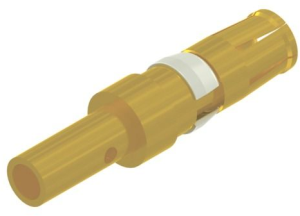 Receptacle, AWG 14-12, crimp connection, gold-plated, 132A11029X