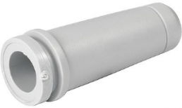Bend protection grommet, cable Ø 10 mm, L 39 mm, PVC, gray