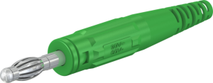 4 mm plug, screw connection, 2.5 mm², green, 64.9195-25