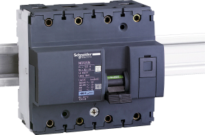 Circuit breaker, 3 pole + N, C characteristic, 100 A, 500 V (DC), 440 V (AC), screw connection, DIN rail, IP20