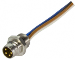 Sensor actuator cable, M8-flange plug, straight to open end, 4 pole, 0.5 m, 3 A, 21347900475050
