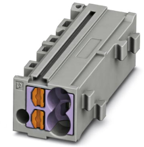Shunting honeycomb, push-in connection, 0.14-2.5 mm², 1 pole, 17.5 A, 6 kV, gray, 3270435