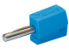 4 mm plug, clamp connection, 0.5 mm², blue, 215-711