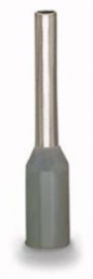 Insulated Wire end ferrule, 0.75 mm², 12 mm/6 mm long, gray, 216-222