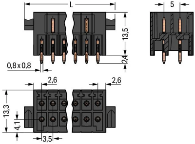 713-1417/116-000/997-409 WAGO PCB Connection Systems Image 2