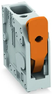 PCB terminal, 1 pole, pitch 3.5 mm, AWG 26-14, 17.5 A, push-in cage clamp, gray, 2601-3101
