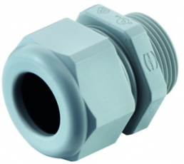 Cable gland, M20, 24 mm, Clamping range 5 to 9 mm, IP68, light gray, 19000005180