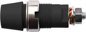 4 mm socket, screw connection, mounting Ø 12.2 mm, CAT III, black, SAB 6922 NI / SW