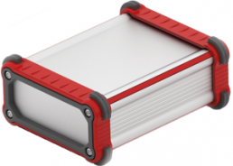 Aluminum enclosure, (L x W x H) 100 x 58 x 39 mm, gray/red, IP67, 10045778