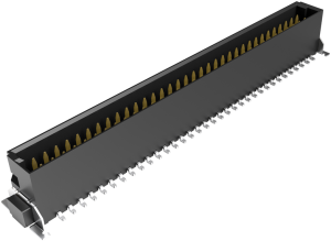 Pin header, 68 pole, pitch 1.27 mm, straight, black, 403-52068-51