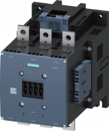 Power contactor, 3 pole, 400 A, 2 Form A (N/O) + 2 Form B (N/C), coil 96-127 V AC/DC, spring connection, 3RT1075-2NF36