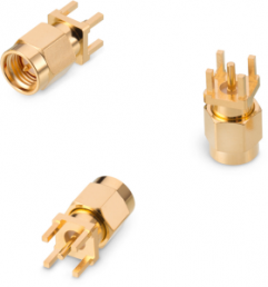 SMA plug 50 Ω, solder connection, straight, 60314002124524