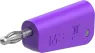 4 mm plug, solder connection, 1.0 mm², purple, 64.1038-26