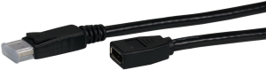 DisplayPort 1.4 extension cable, DP male -,DP female, 8K@60Hz, black, 1