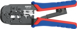 Crimping pliers for modular plug RJ11/12, RJ45, Knipex, 97 51 10