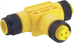 Adapter, 7/8-2 (3 pole, socket/plug) to 7/8-1 (3 pole, plug), T-shape, 3047
