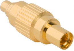 Coaxial adapter, 50 Ω, MMCX plug to MMCX socket, straight, 262136