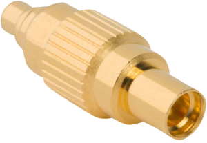 Coaxial adapter, 50 Ω, MMCX plug to MMCX socket, straight, 262136