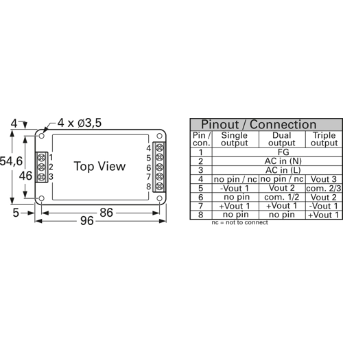TML 20215C TRACO POWER AC/DC Converters Image 2