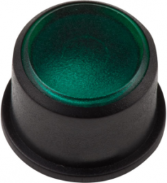 Cap, round, Ø 11 mm, (H) 7.5 mm, black, for short-stroke pushbutton Multimec 5G, 1FS096