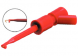 Miniature test prod, Receptacle, 2 mm, unsprung|solder connection, 66 mm, red