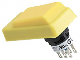 Enabling switch, 2 pole, yellow, unlit , IP65, HE3B-M2PY