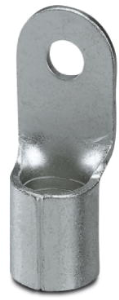 Uninsulated ring cable lug, 50 mm², AWG 1, 6.5 mm, M6, metal