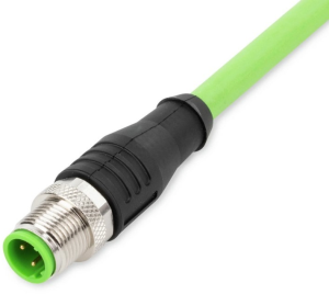 TPU ethernet cable, Cat 5e, PROFINET, 4-wire, 0.34 mm², green, 756-1201/060-200