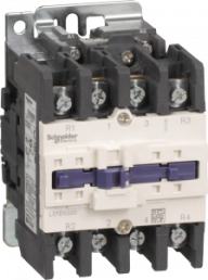 Power contactor, 4 pole, 80 A, 2 Form A (N/O) + 2 Form B (N/C), coil 115 VAC, screw connection, LC1D65008FE7
