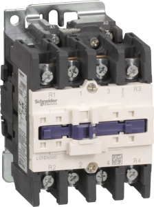 Power contactor, 4 pole, 80 A, 2 Form A (N/O) + 2 Form B (N/C), coil 120 VAC, screw connection, LC1D65008G7