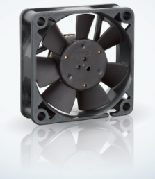 DC axial fan, 24 V, 50 x 50 x 15 mm, 20 m³/h, 30 dB, Sintec slide bearing, ebm-papst, 514 F/2