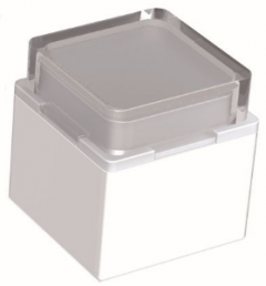 Cap, square, (L x W x H) 15 x 15 x 12 mm, white, for pushbutton switch, 2271.4010