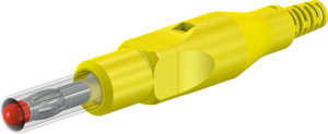 4 mm plug, screw connection, 2.5 mm², yellow, 22.2653-24