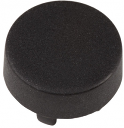 Cap, round, Ø 11 mm, (H) 12.5 mm, black, for short-stroke pushbutton Multimec 5G, 1GAS09
