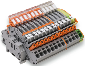 Terminal block, spring-clamp connection, 0.5-10 mm², 6 kV, multicoloured, 2007-8874