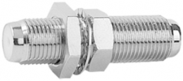 Coaxial adapter, 75 Ω, F socket to F socket, straight, 100025636