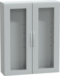 Control cabinet, (H x W x D) 1250 x 1000 x 320 mm, IP65, polyester, light gray, NSYPLA12103TG