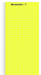 Polyester Laser label, (L x W) 12 x 6 mm, yellow, DIN-A4 sheet with 3220 pcs