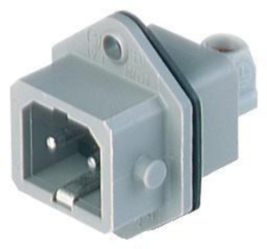 Plug, 2 pole, PCB mounting, screw connection, 1.5 mm², gray, 930622106