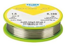 Solder wire, lead-free, Sn100Ni+, Ø 1 mm, 100 g
