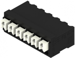 PCB terminal, 6 pole, pitch 3.81 mm, AWG 28-14, 12 A, spring-clamp connection, black, 1869400000