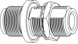 Coaxial adapter, 50 Ω, N socket to N socket, straight, 000-91100
