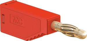4 mm plug, solder connection, 2.5 mm², red, 22.2631-22