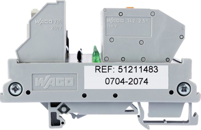 704-2074 WAGO Transfer Modules for Mounting Rail Image 3