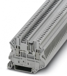 Component terminal block, screw connection, 0.14-4.0 mm², 2 pole, 500 mA, 8 kV, gray, 3064137