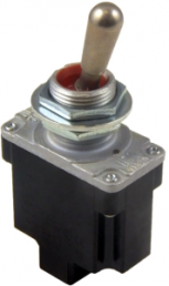 Toggle switch, 1 pole, latching, On-Off, 15 A/125 VAC, silver-plated
