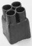 Heat shrink cable transition, 4:1, straight, S1 (44.45/24.99 mm), S2 (20.07/6.6 mm), 260516-001