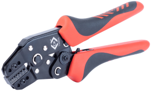Ratchet crimping pliers for wire end ferrules, 0.14-2.5 mm², AWG 26-14, C.K Tools, T3692A